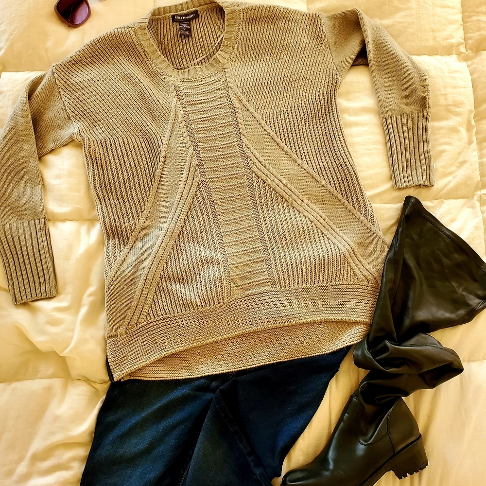 Light Grey Zippered Sweater